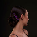 Iridescent Purple Crystal 2-Piece Hair Comb Set – Bridal Port