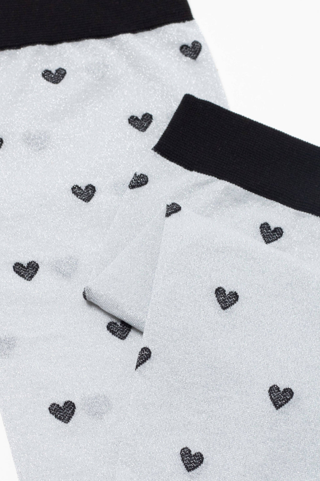 TheRanok.com Shimmering Socks Conte Fantasy - "Hearts" Designs — side view
