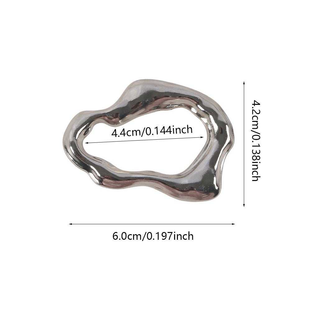 Irregular Metal Hijab Ring(MAC365)