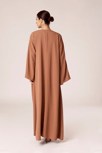 Isabella Open Abaya - Mushroom Veiled Collection 