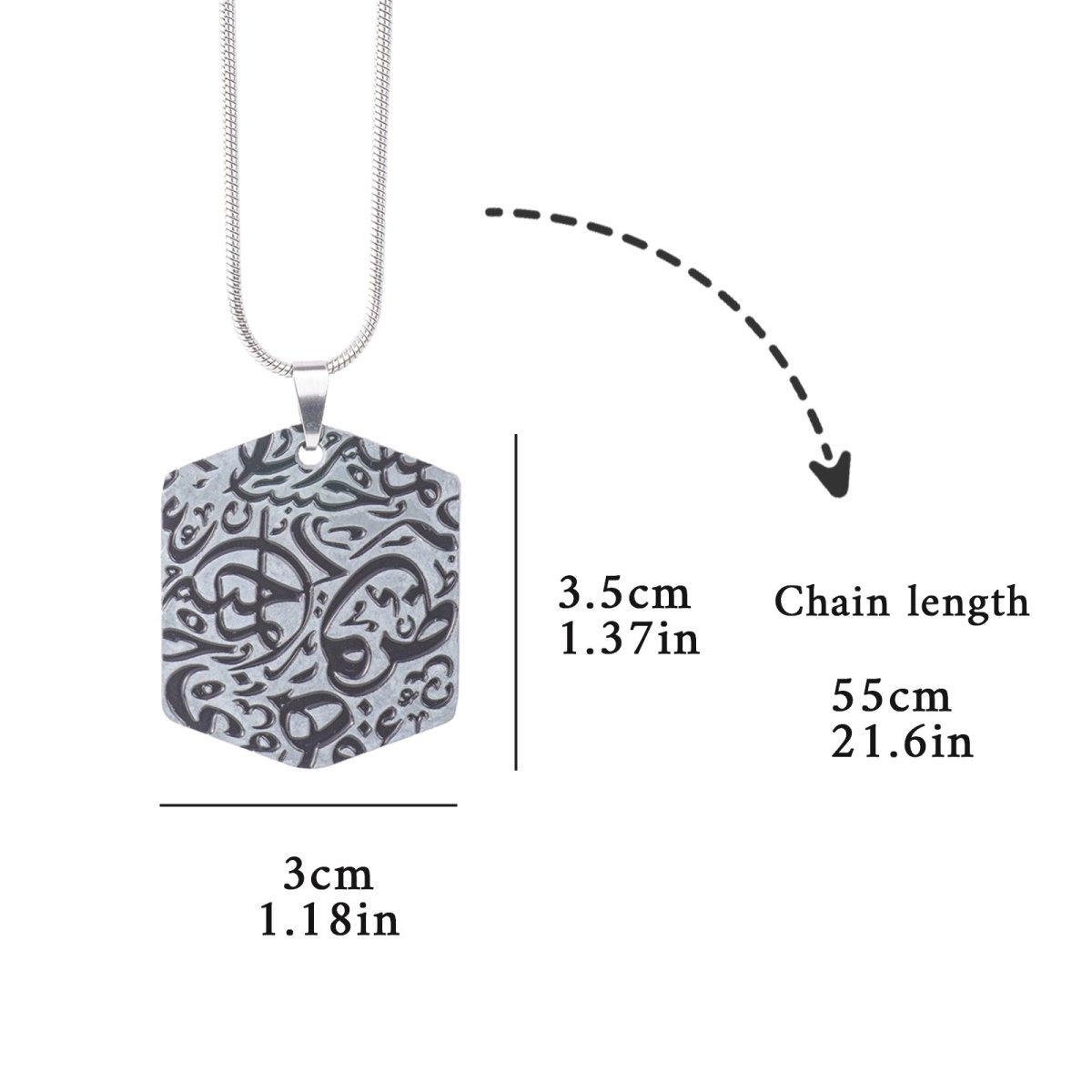 Mariam's Collection Islamic Geometric Pendants | Islamic Charms Pendants Collection (MAC271) — detail shot 6