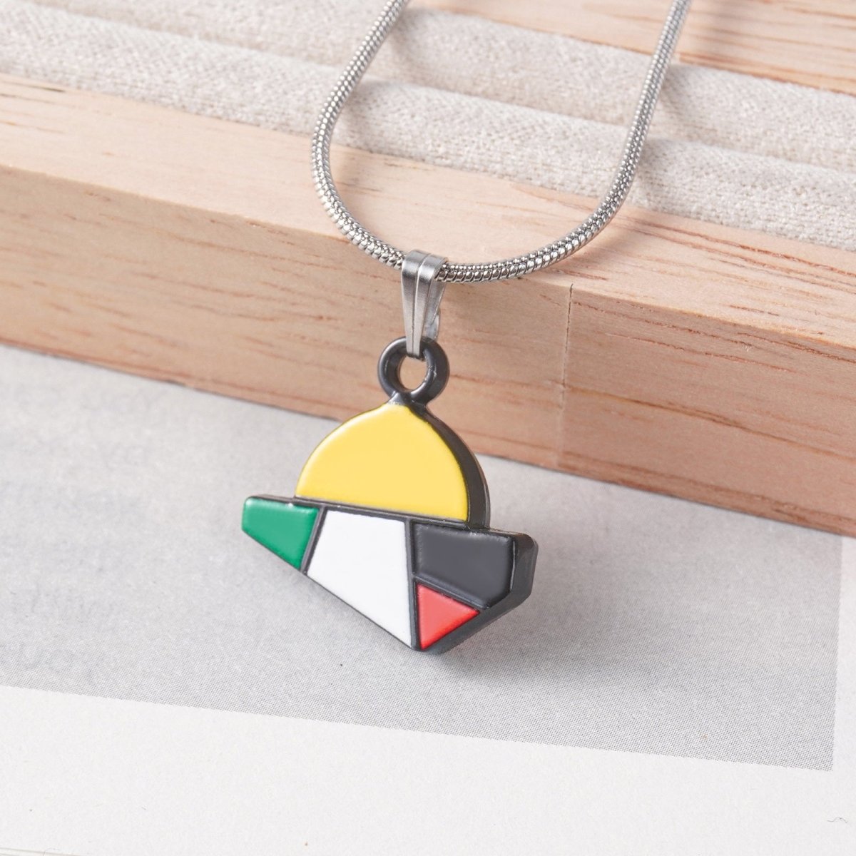 Mariam's Collection Islamic Geometric Pendants | Islamic Charms Pendants Collection (MAC271) — in-use photo