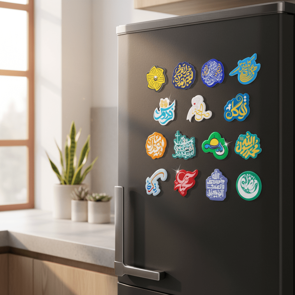 Mariam's Collection Islamic Design Souvenir Refrigerator Magnet Set (MAC328) — main product shot