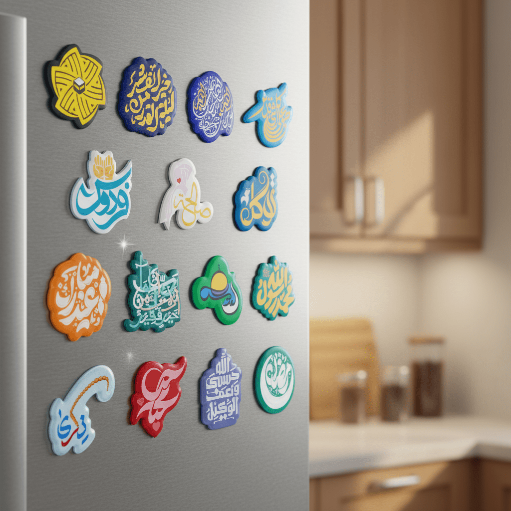 Mariam's Collection Islamic Design Souvenir Refrigerator Magnet Set (MAC328) — construction detail