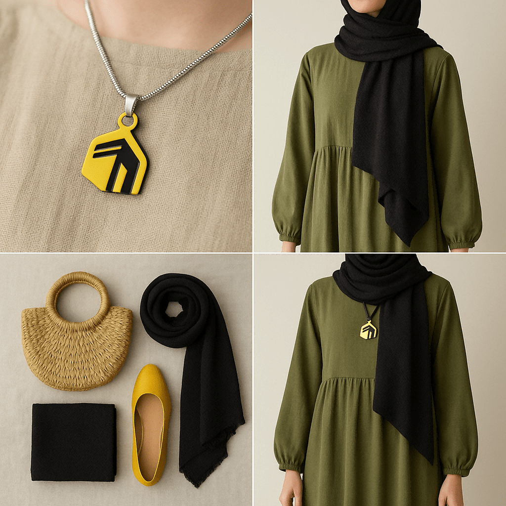Mariam's Collection Islamic Geometric Pendants | Islamic Charms Pendants Collection (MAC271) — main product shot