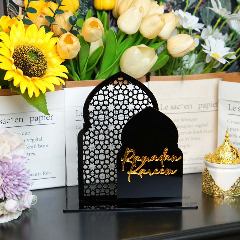 Islamic Hollow Pattern Acrylic Tabletop Decor (MAC404)