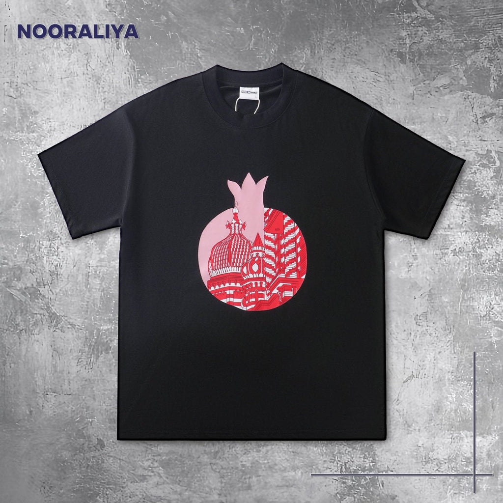 Mariam's Collection Islamic Style Artistic Design Short Sleeve T-Shirt Collection (MS182) — back view