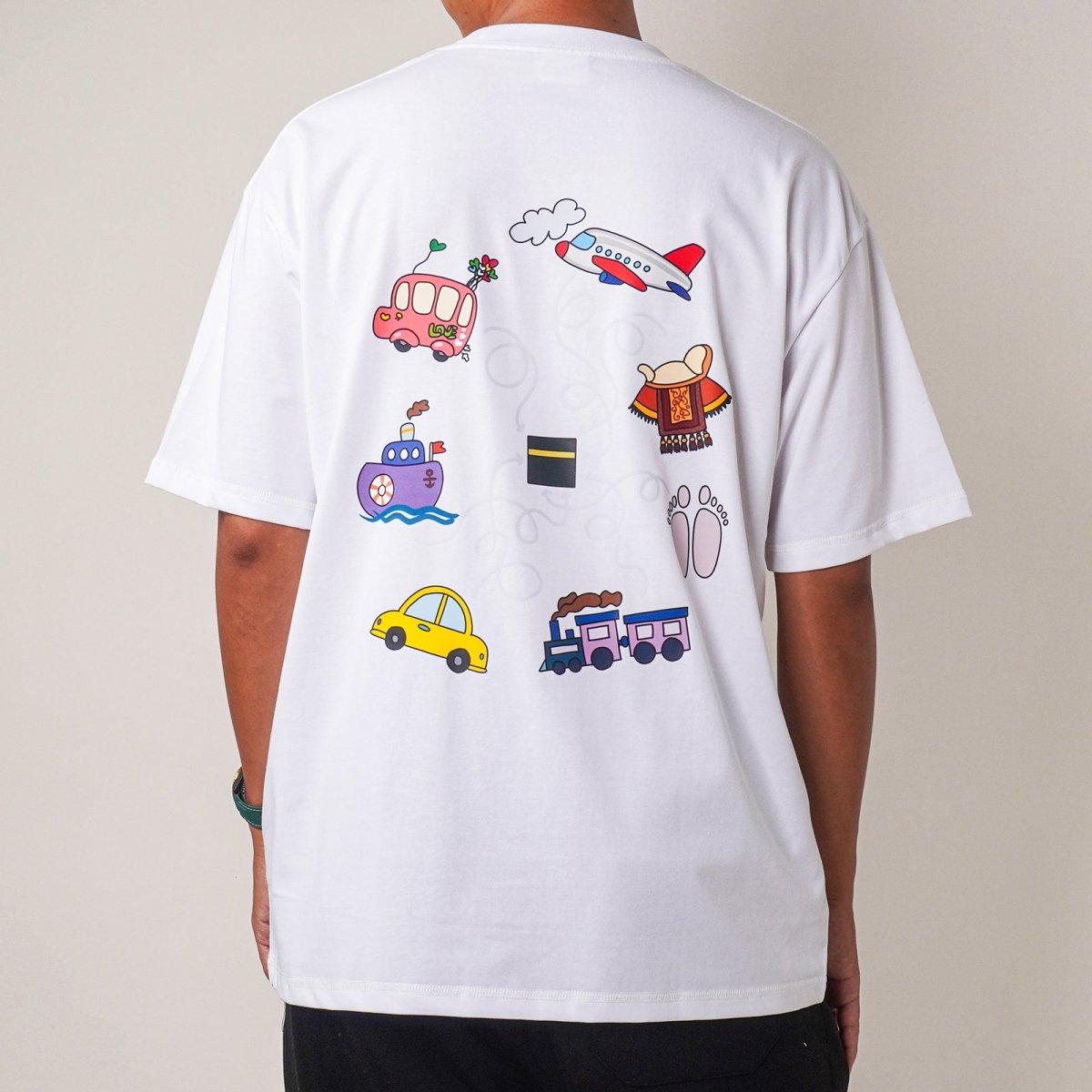 Mariam's Collection Islamic Style Artistic Design Short Sleeve T-Shirt Collection (MS182) — detail shot 9