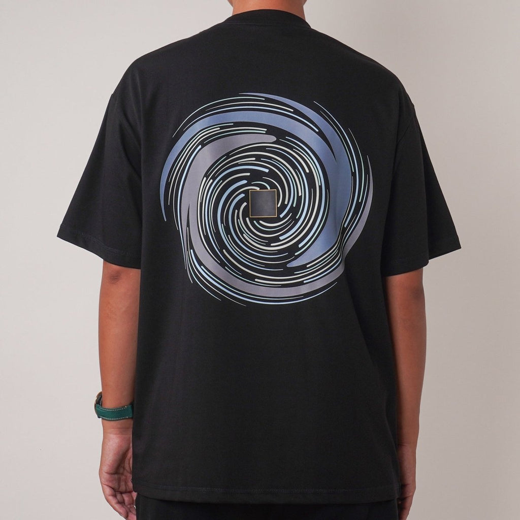 Mariam's Collection Islamic Style Artistic Design Short Sleeve T-Shirt Collection (MS182) — product on model