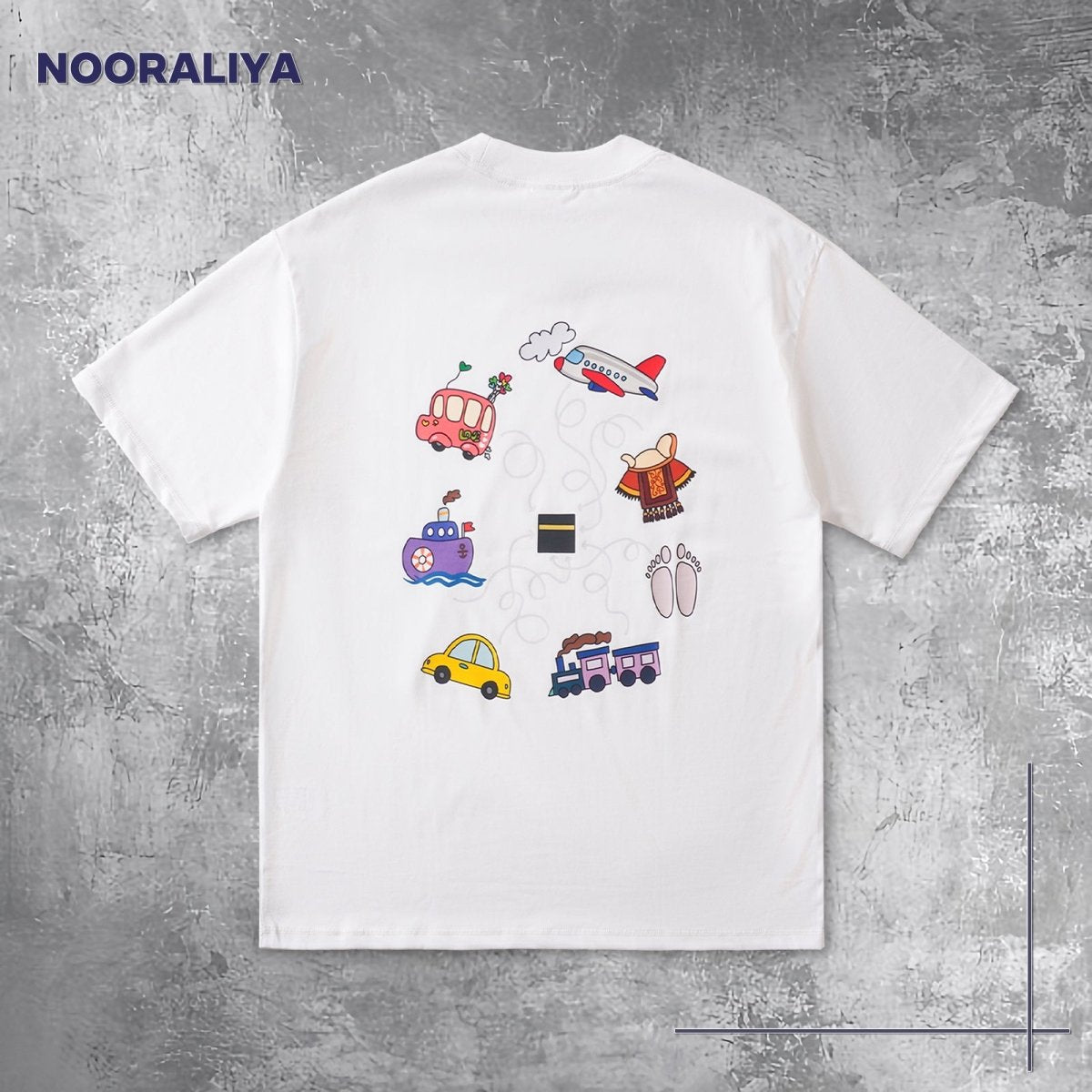 Mariam's Collection Islamic Style Artistic Design Short Sleeve T-Shirt Collection (MS182) — lifestyle context