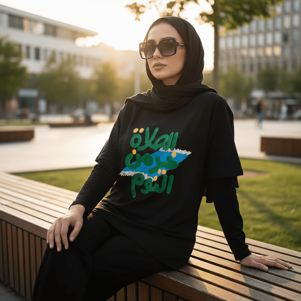Mariam's Collection Islamic Style Artistic Design Short Sleeve T-Shirt Collection (MS182) — product category context