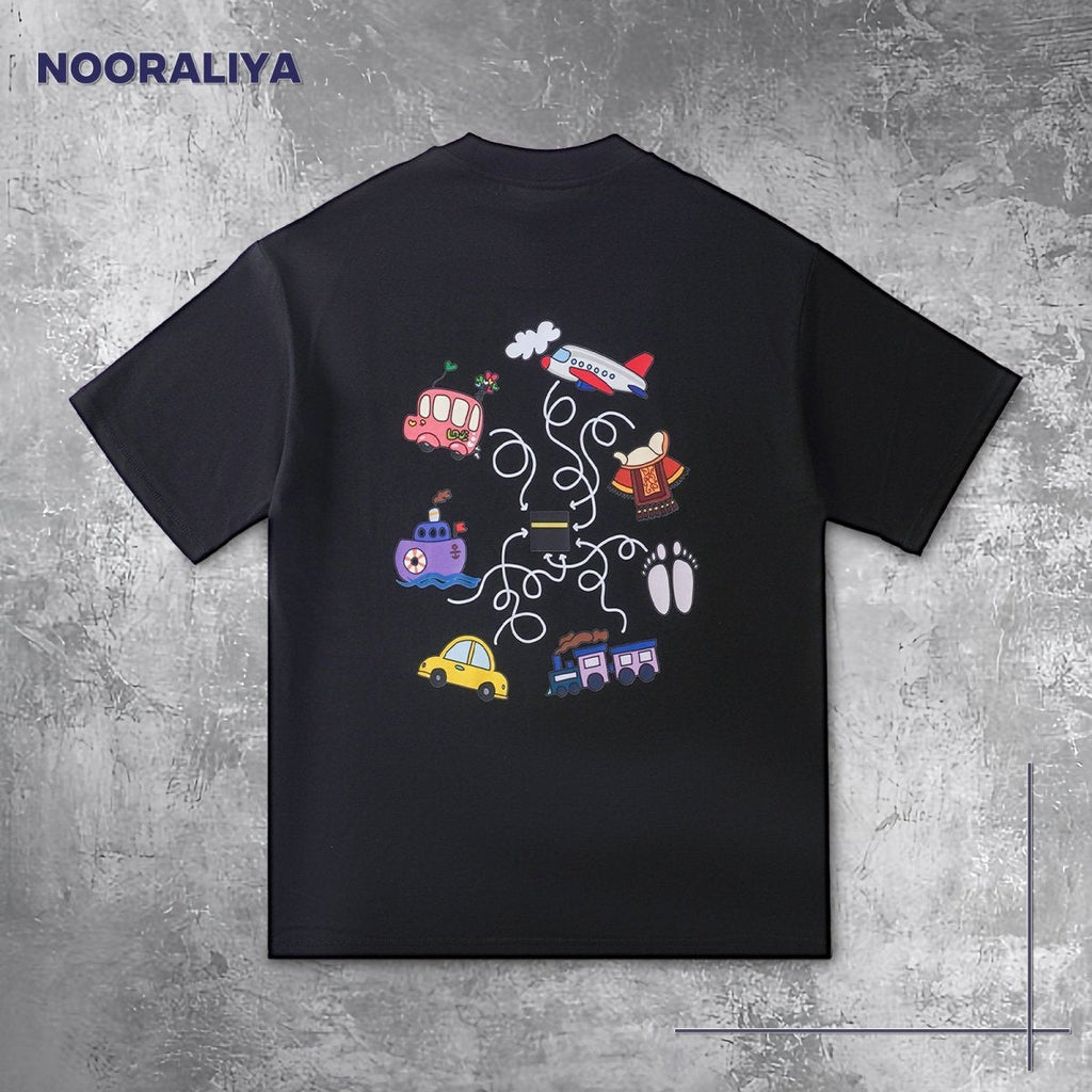 Mariam's Collection Islamic Style Artistic Design Short Sleeve T-Shirt Collection (MS182) — alternative angle