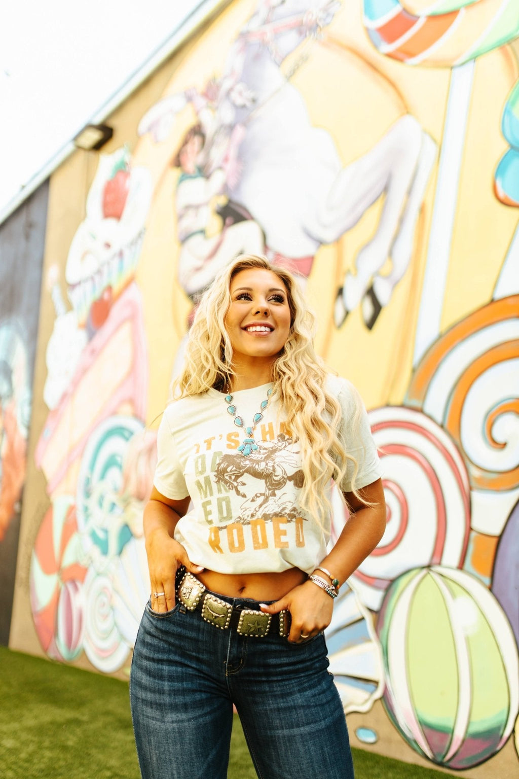 Wild Junkie It's That Damned Rodeo Graphic Tee — main product shot