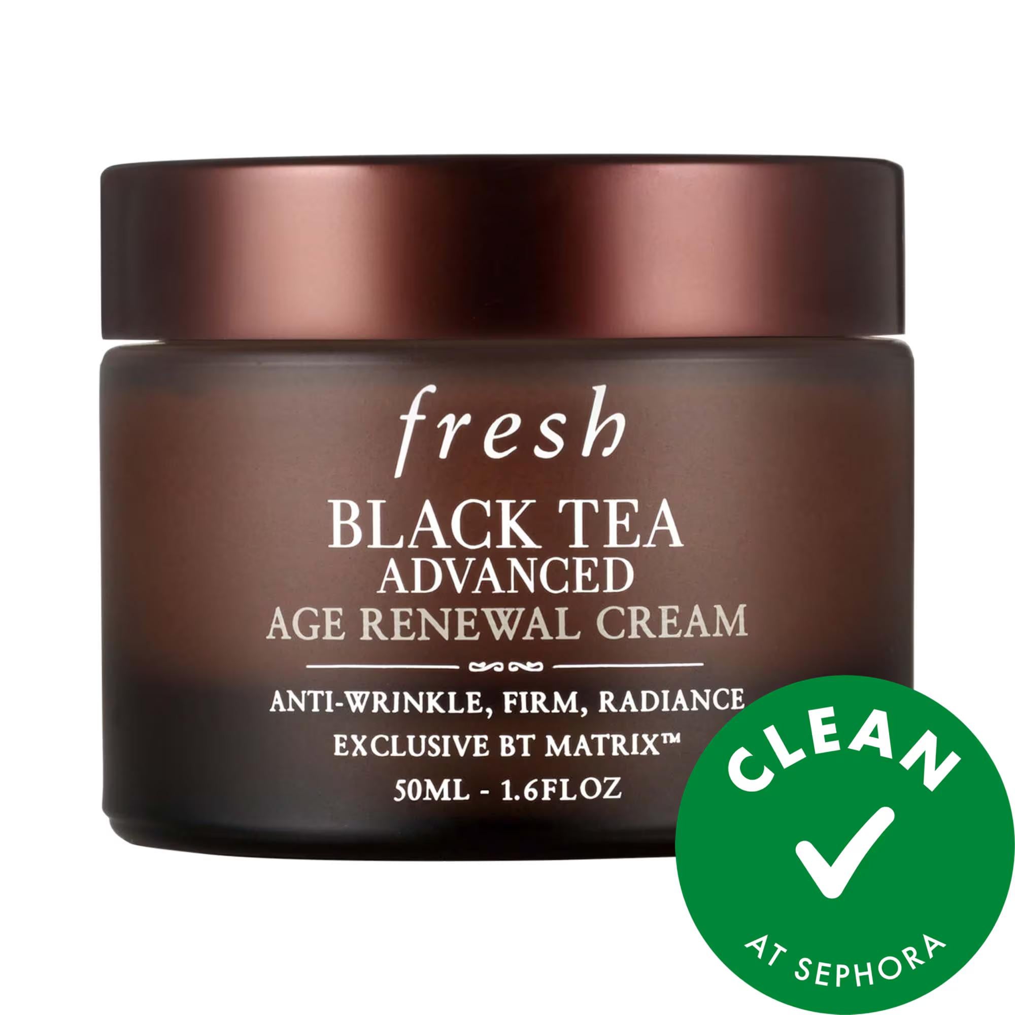 Black Tea Anti-Aging Moisturizer with Retinol-Alternative BT Matrix - 7x Smoother Wrinkles, 5x Firmer Skin