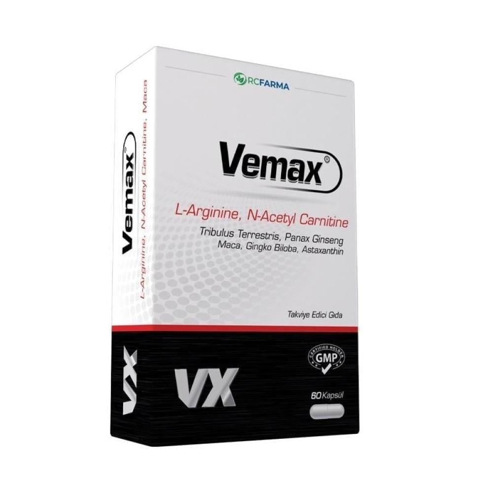 Vemax Dietary Supplement - Herbal Extract Blend, Halal Certified, 60 Capsules