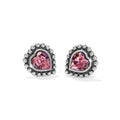 KADOU BOUTIQUE Brighton Shimmer Heart Mini Post Earrings — main product shot
