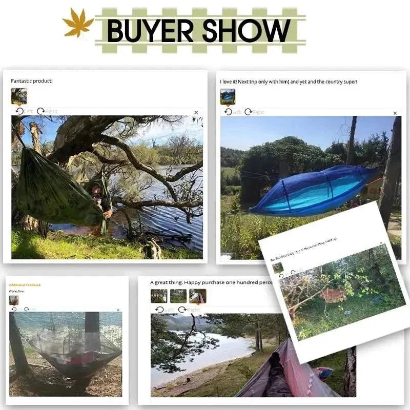 Bug-Free Camp Hammock: Ultimate Peace from Insects - Durable 210T Nylon Fabric