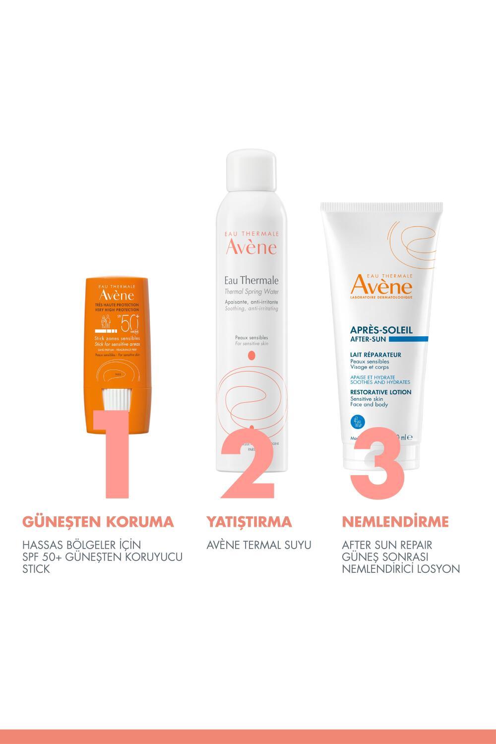 Avene Sensitive Skin SPF50 Sunscreen Stick - Protects Sensitive Areas, Moisturizing, Non-Irritating