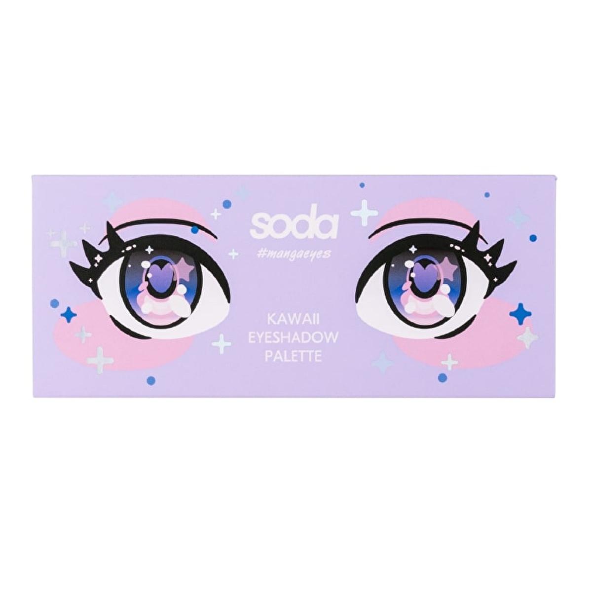 Soda Far Kawaii Eyeshadow Palette: Unleash Vibrant Manga Eyes with Highly Pigmented, Easy-to-Blend Colors