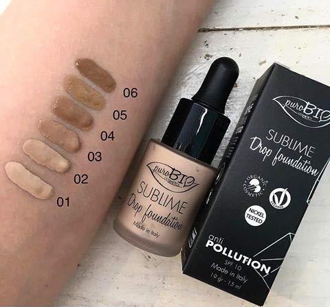 PuroBio Sublime Drop Mineral Liquid Foundation 00Y - Anti-Aging, Moisturizing, Non-Comedogenic Makeup