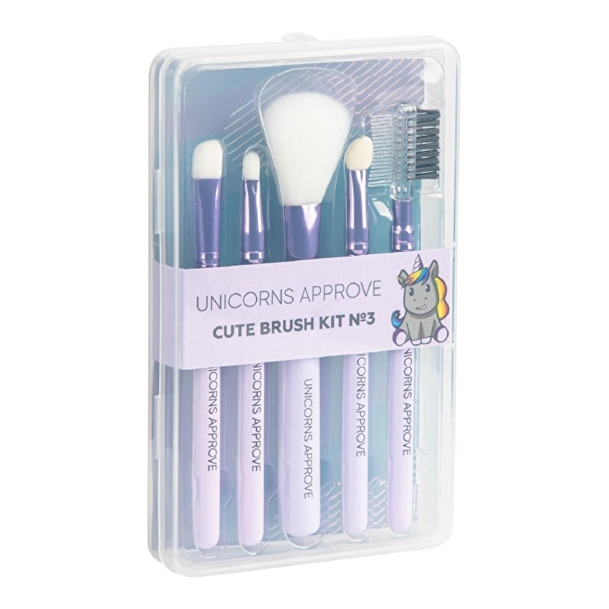 Soda Unicorns - Cute 5-Piece Makeup Brush Set for Beginners & Makeup Enthusiasts