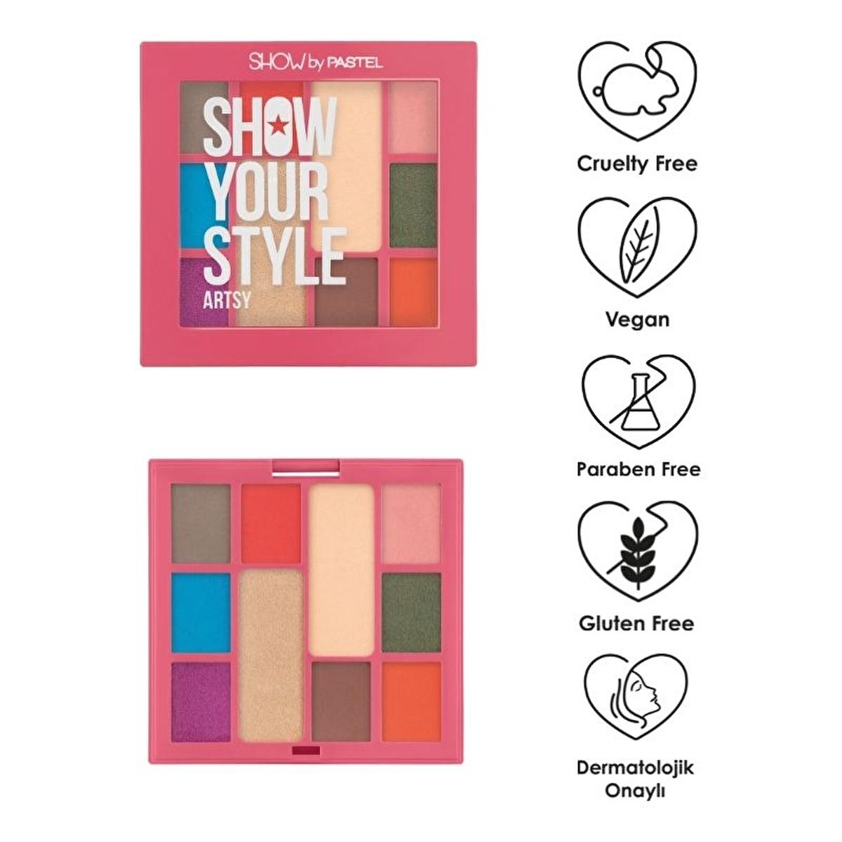 Show by Pastel Artsy Eyeshadow Set - Cruelty-Free, Vegan 10-Color Palette for Versatile Makeup Looks