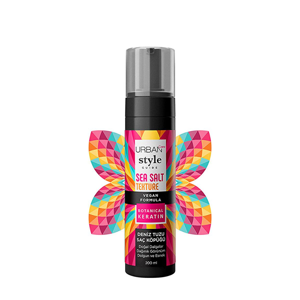 Urban Care Sea Salt Hair Mousse 200ml - Volumizing Hair Mousse with UV Protection