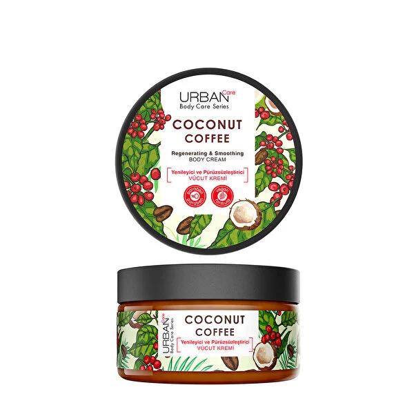Urban Care Coconut Coffee Body Moisturizer Cream - Hydrating, Natural Skincare with Shea Butter & Coconut Extract