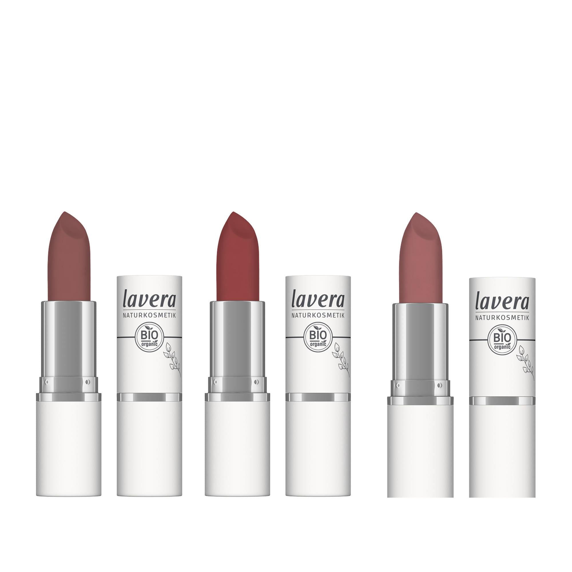 Lavera Natural Velvet Matt Lipstick - Organic, Vegan Beauty Product for Matte Finish Lips