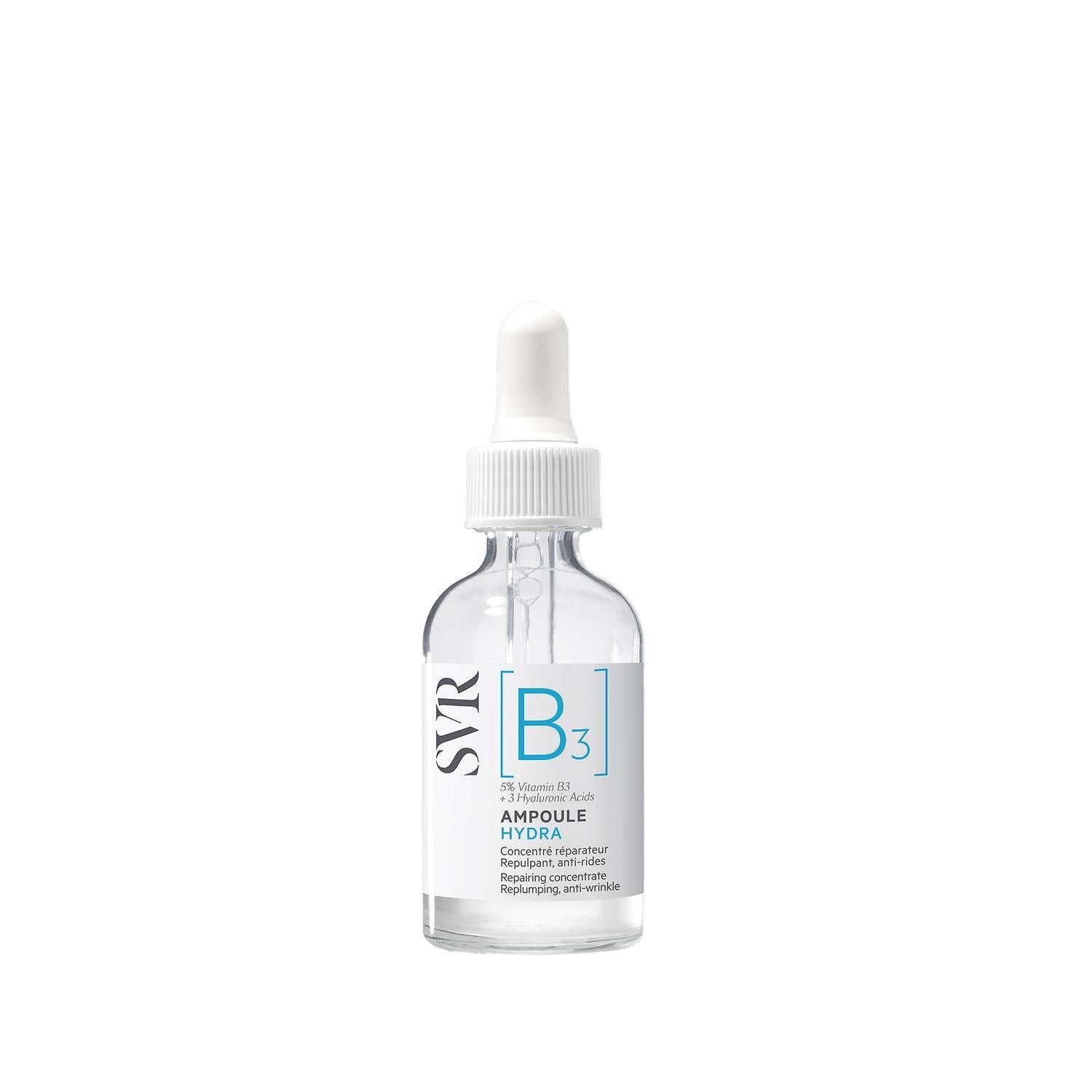 SVR Hydrating Serum - SVR B3 Ampoule Hydra Serum 30ml with Niacinamide & Hyaluronic Acid for Soothing & Anti-Aging
