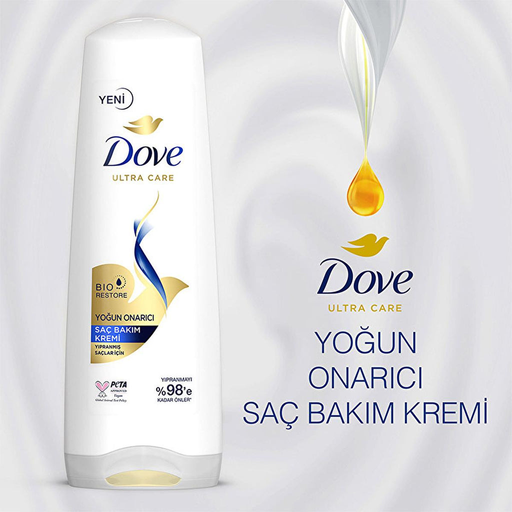 Dove Ultra Care Intensive Hair Conditioner: Damaged Hair Repair, Breakage Reduction, Vegan & Cruelty-Free - Restores Shine & Smoothness