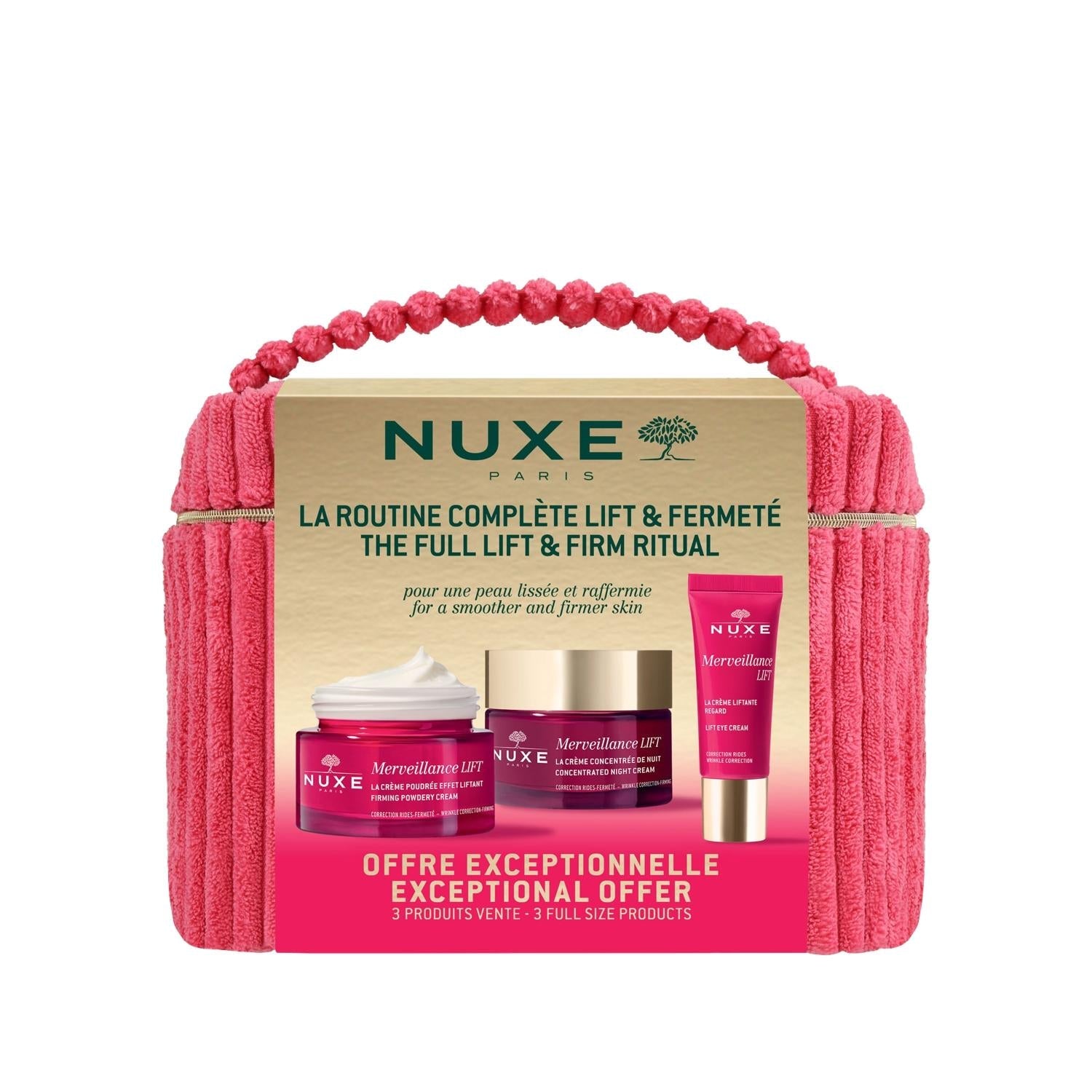 Nuxe Merveillance Lift Vanity Anti-Aging Skincare Set - Luxury Skincare Routine for Aging Skin