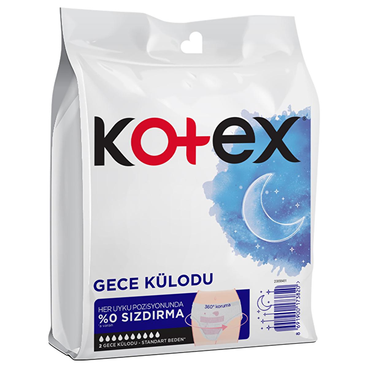Kotex Period Panties for Women - Comfortable, Absorbent Nighttime Menstrual Protection