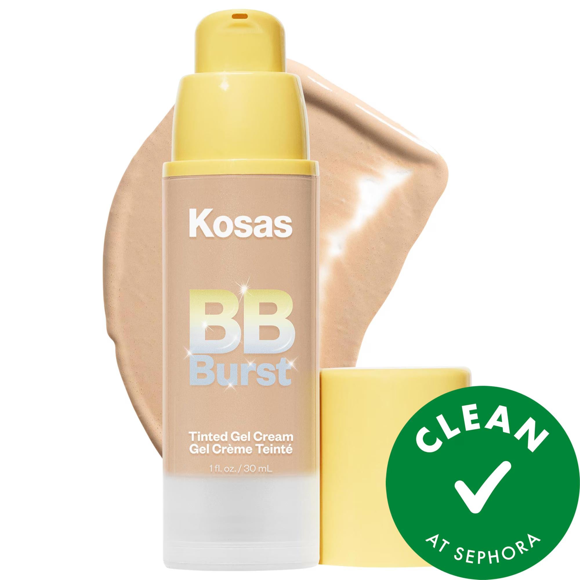 Drunk Elephant BB Burst Tinted Moisturizer Gel Cream with Copper Peptides - Clean, Vegan, Hydrating Makeup for Natural Coverage