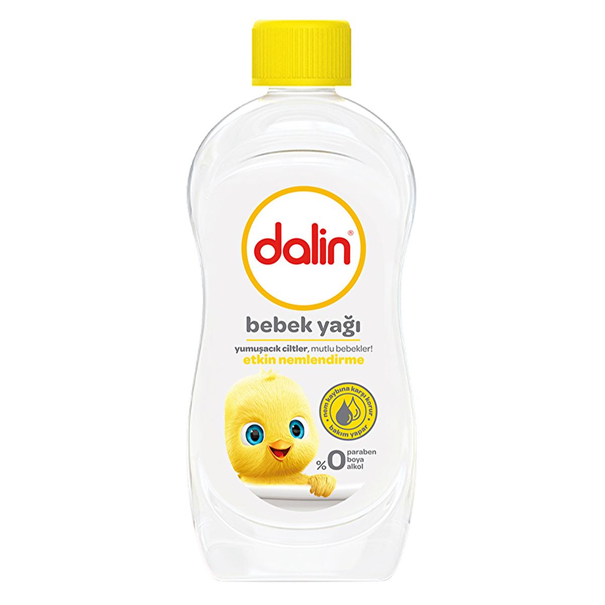 Dalin Baby Oil 500ml - Gentle, Hypoallergenic, Paraben & Alcohol-Free - Perfect for Infant Massage & Sensitive Skin, Clinically Tested