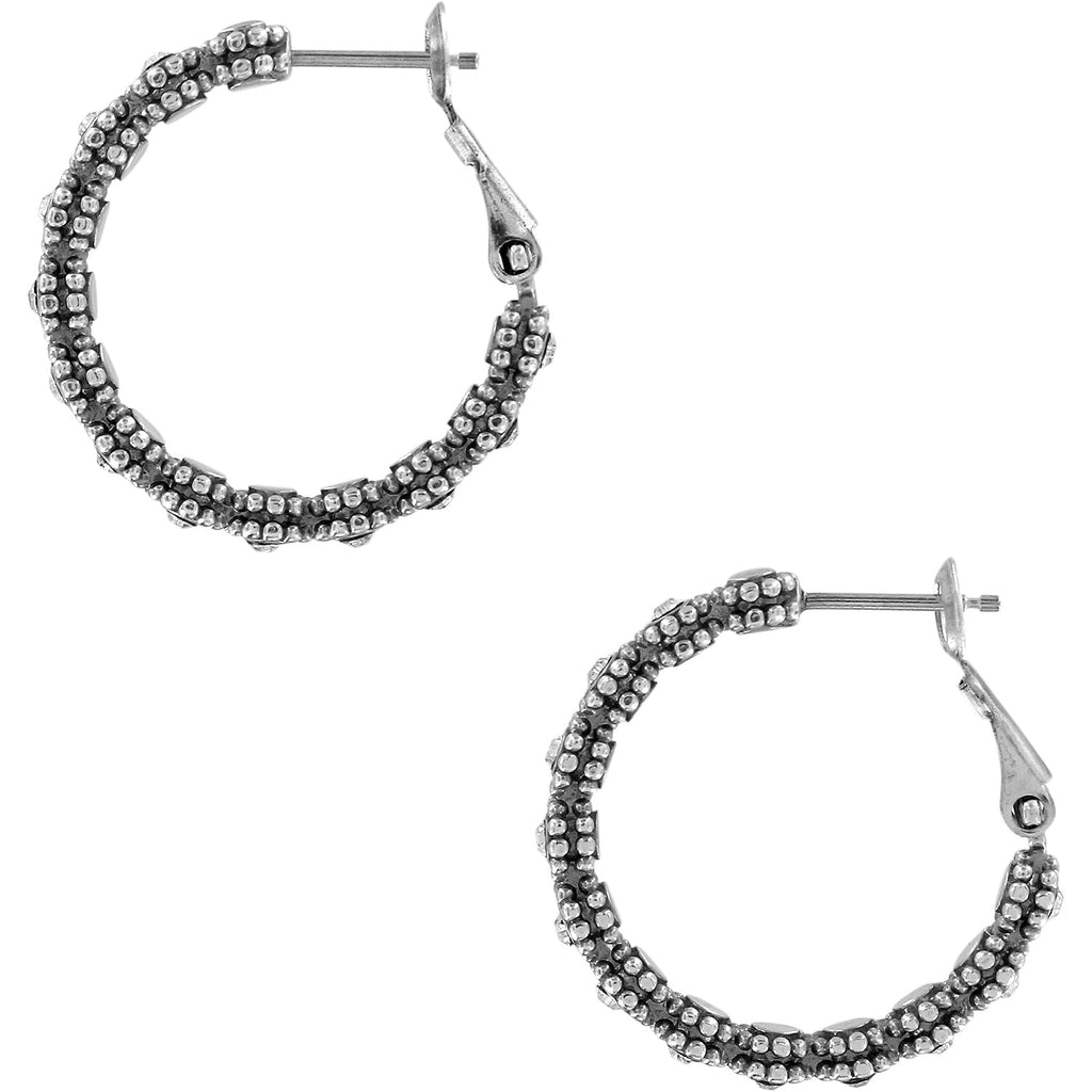 KADOU BOUTIQUE Brighton Twinkle Splendor Small Hoop Earrings — detail close-up