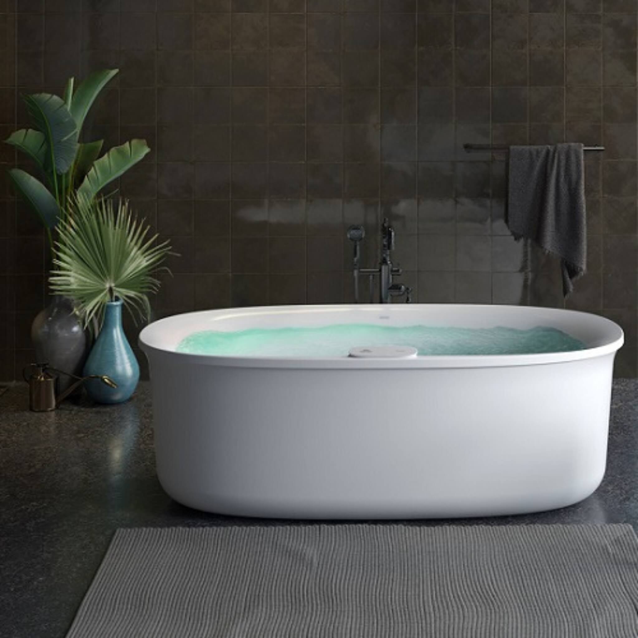 Jacuzzi Arga 69-Inch Freestanding Whirlpool Bathtub [JAGF6934PCL6IPW/M] (SAK85921) – SAKSBY WHOLESALE, view 3