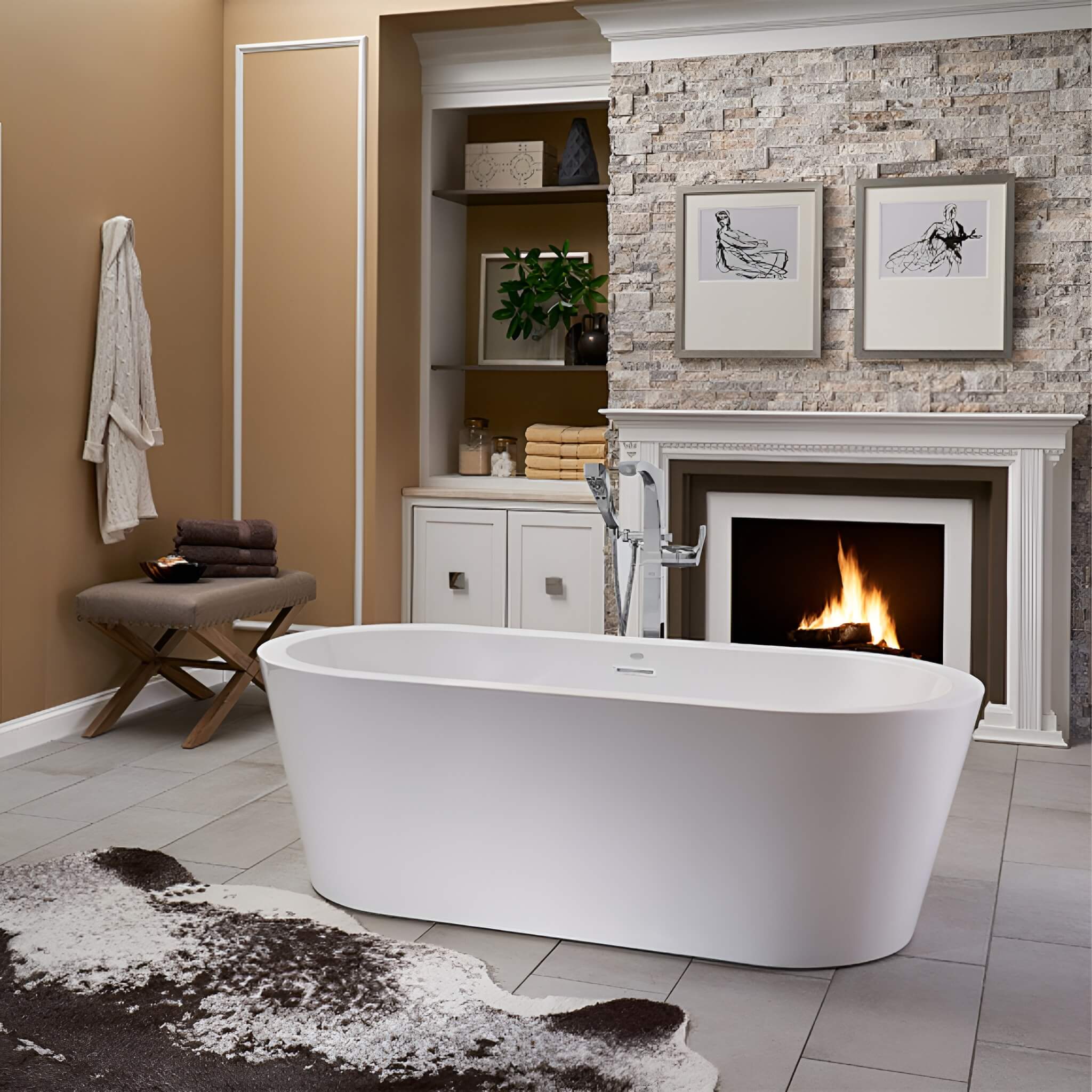 Jacuzzi Celeste 70-Inch Freestanding Ergonomic Soaking Tub [JCEF7032BCXXXXW/G] (SAK50243) – SAKSBY WHOLESALE, view 5
