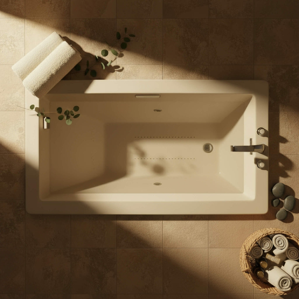 Jacuzzi Elara 66-Inch Rectangle Drop-In Whirlpool Bath [JELL6636WLR2HXWW/YY] (SAK42318) – SAKSBY WHOLESALE, view 4