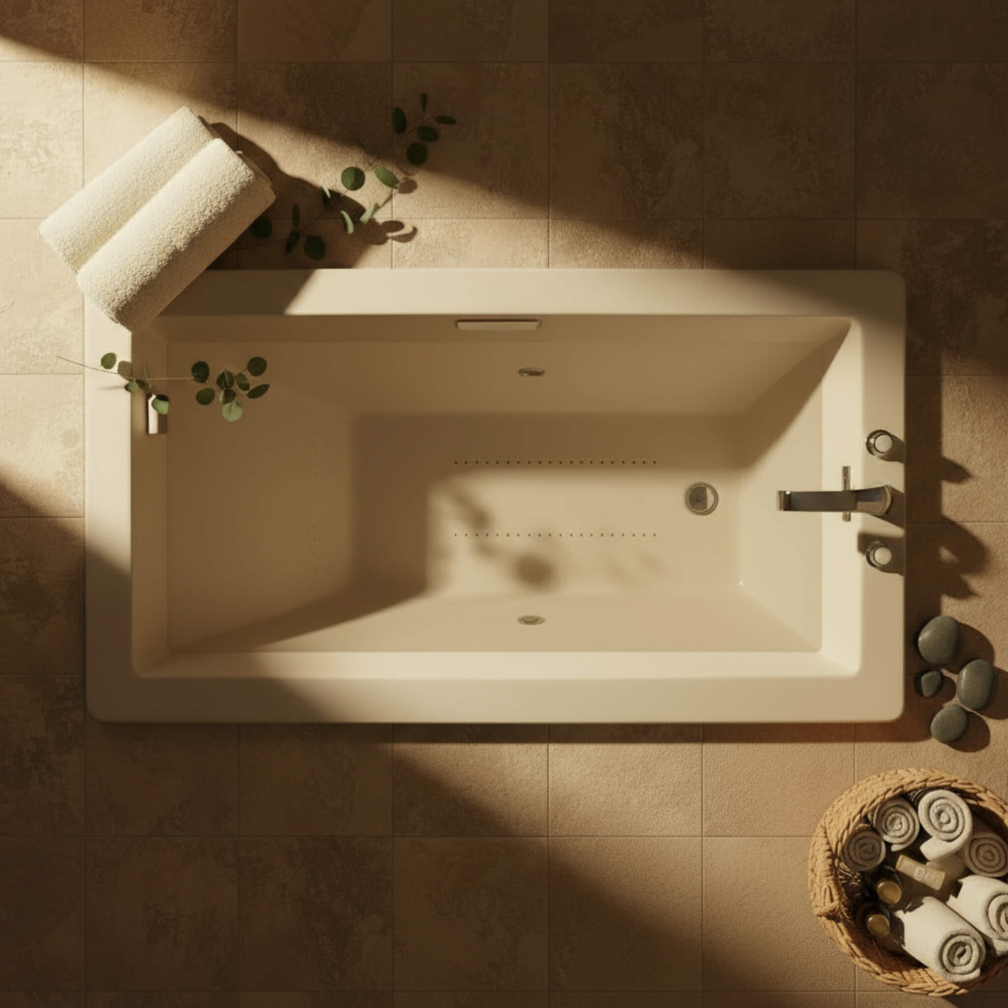 Jacuzzi Elara 66-Inch Rectangle Drop-In Whirlpool Bath [JELL6636WLR2HXWW/YY] (SAK42318) – SAKSBY WHOLESALE, view 4