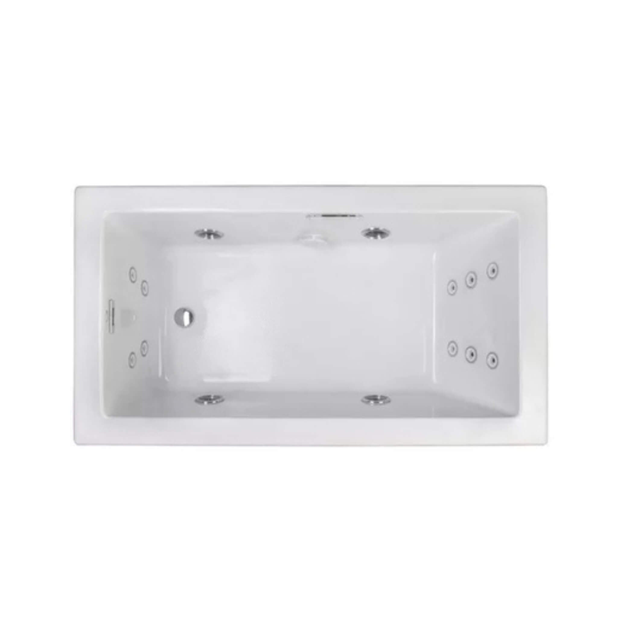 Jacuzzi Elara 72-Inch Rectangle Acrylic Drop-In Whirlpool Bath [JELA7236WLR2XX] (SAK18546) – SAKSBY WHOLESALE