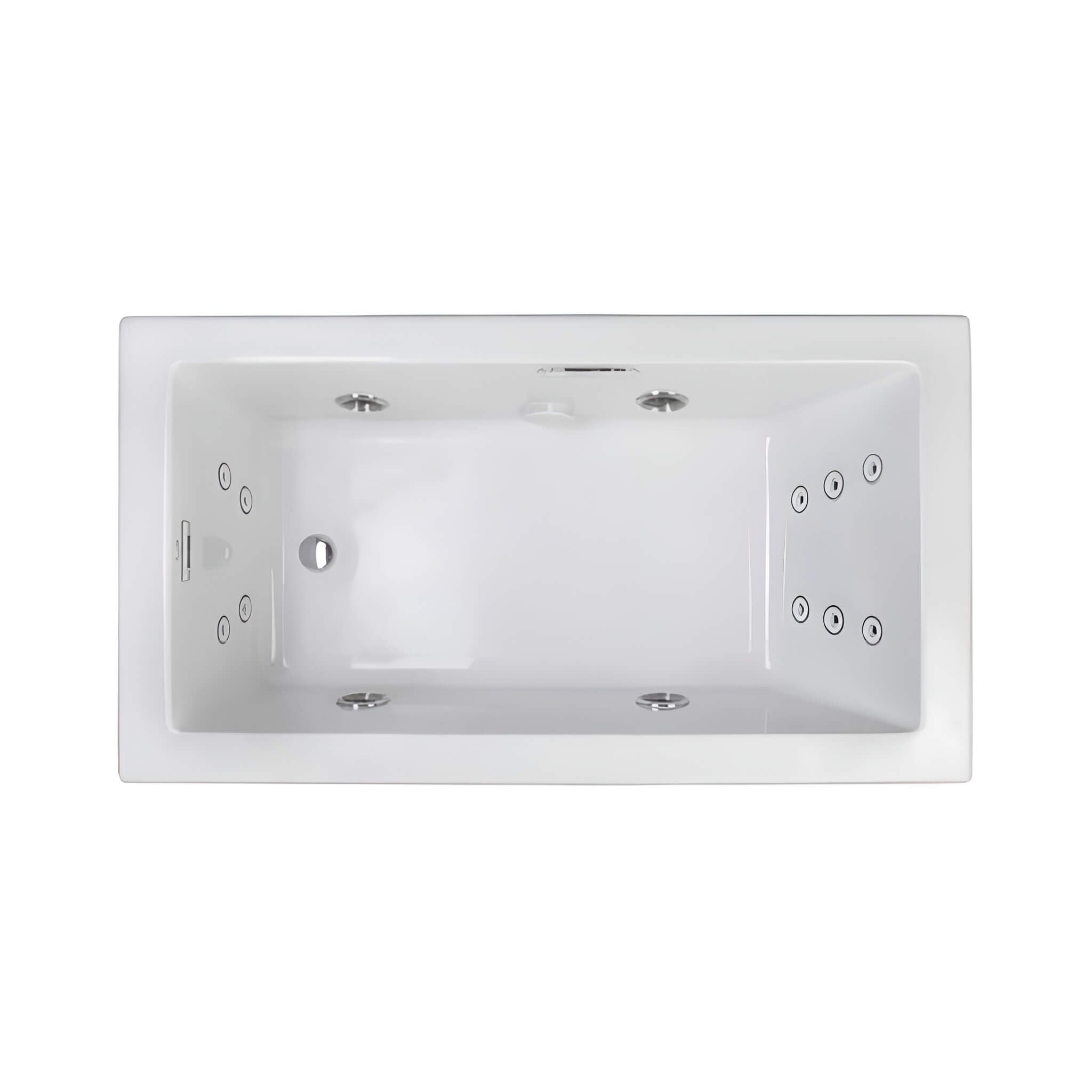 Jacuzzi Elara 72-Inch Rectangle Whirlpool Bathtub With Left Drain [JELA7236WLR2HX] (SAK61507) – SAKSBY WHOLESALE