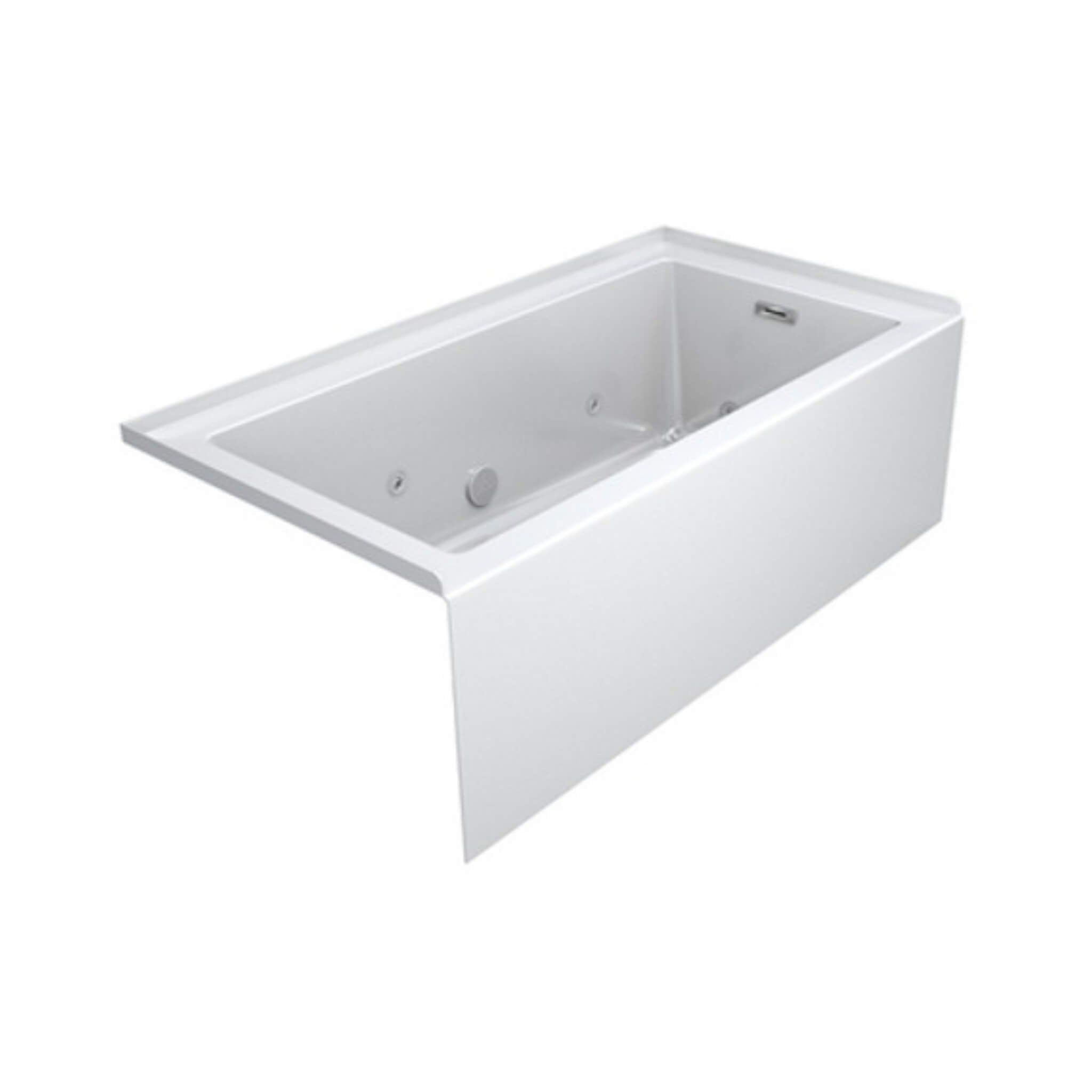 Jacuzzi Linea 60-Inch 3-Wall Alcove Whirlpool Bathtub With 8 Jets [JLNS6030WRL2XXWW/WC] (SAK35610) – SAKSBY WHOLESALE