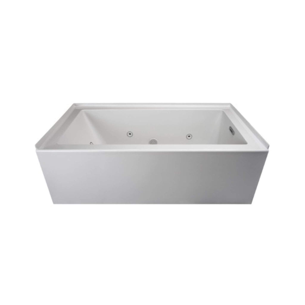 Jacuzzi Linea 60-Inch Acrylic Whirlpool Bathtub With Air And Water Therapy System [JLNS6032WLR2XXWW] (SAK53620) – SAKSBY WHOL