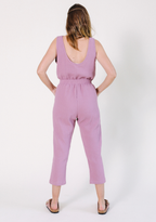 WONENA POPLINEN Jameela Organic Cotton Jumpsuit - Ginger — detail shot 7