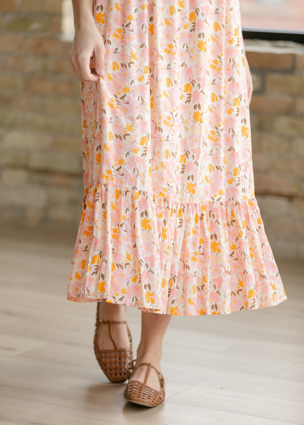 Inherit Co. Jaydrien Floral Flutter Sleeve Midi Dress - FINAL SALE — packaging