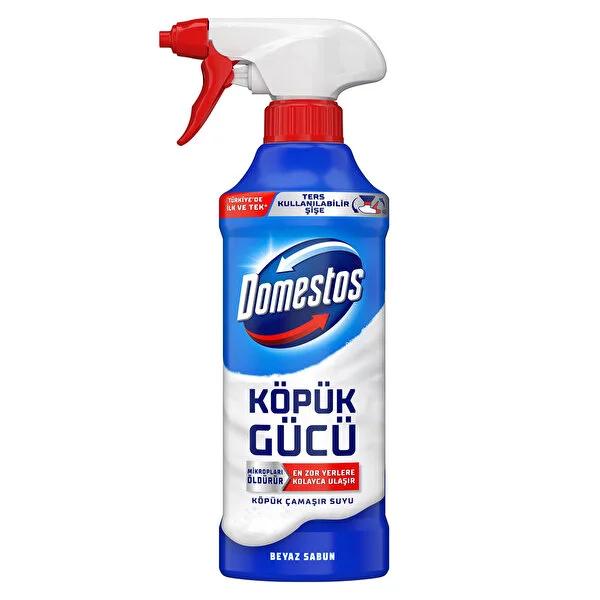 Domestos Foaming Bleach Cleaner: Effortless Deep Cleaning & Disinfection with White Soap Scent - Reach Every Nook & Cranny.