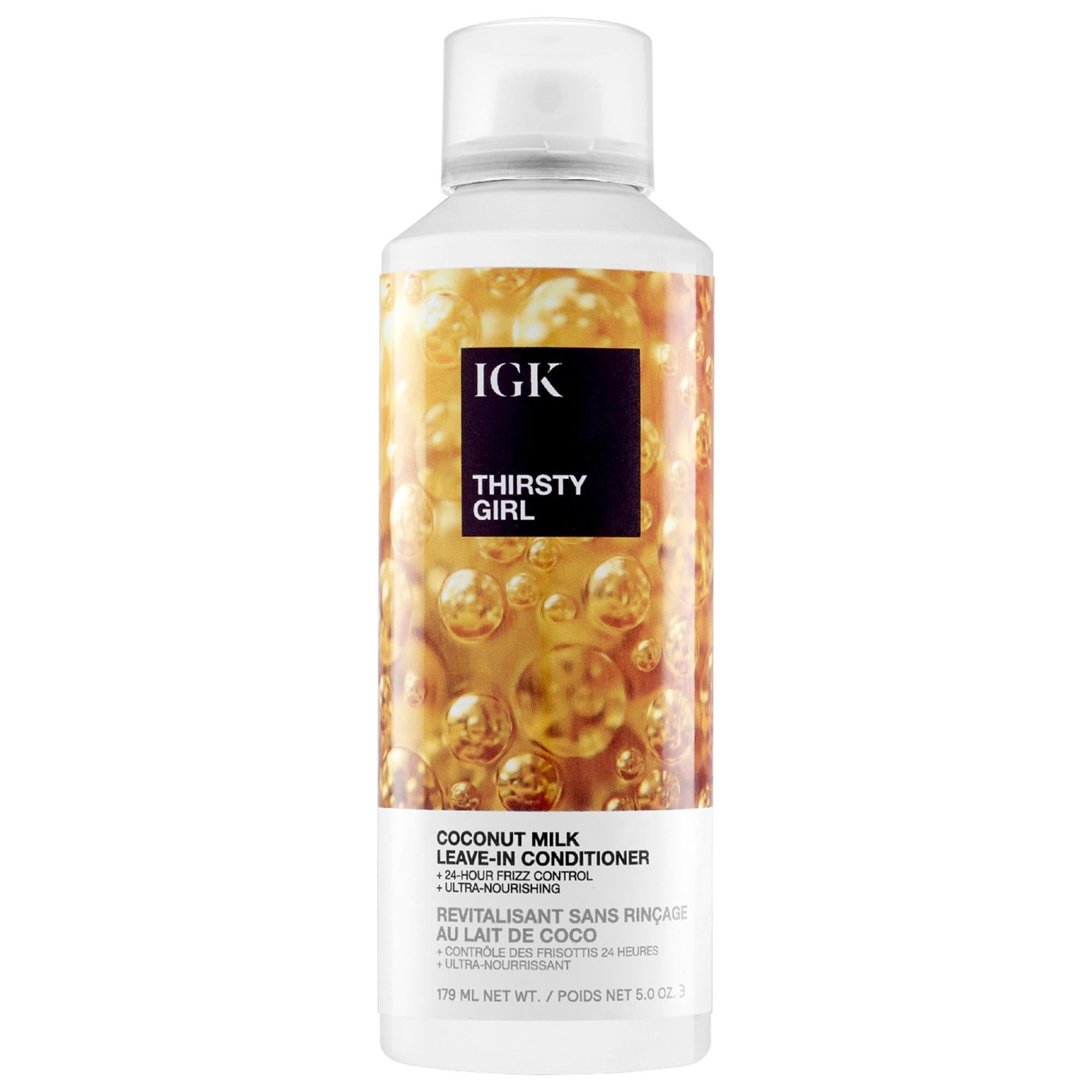 THIRSTY GIRL Anti-Frizz Leave-in Conditioner with Coconut Milk & Hyaluronic Acid - Vegan, Cruelty-Free, Gluten-Free