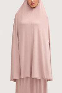 Jersey Cupro Two Piece Prayer Set - Dusty Mauve Sets Veiled Collection 