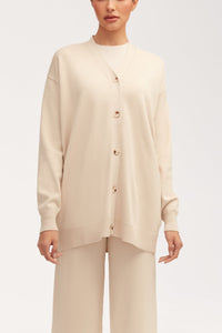 Jess Knit Cardigan - Beige Jackets Veiled 